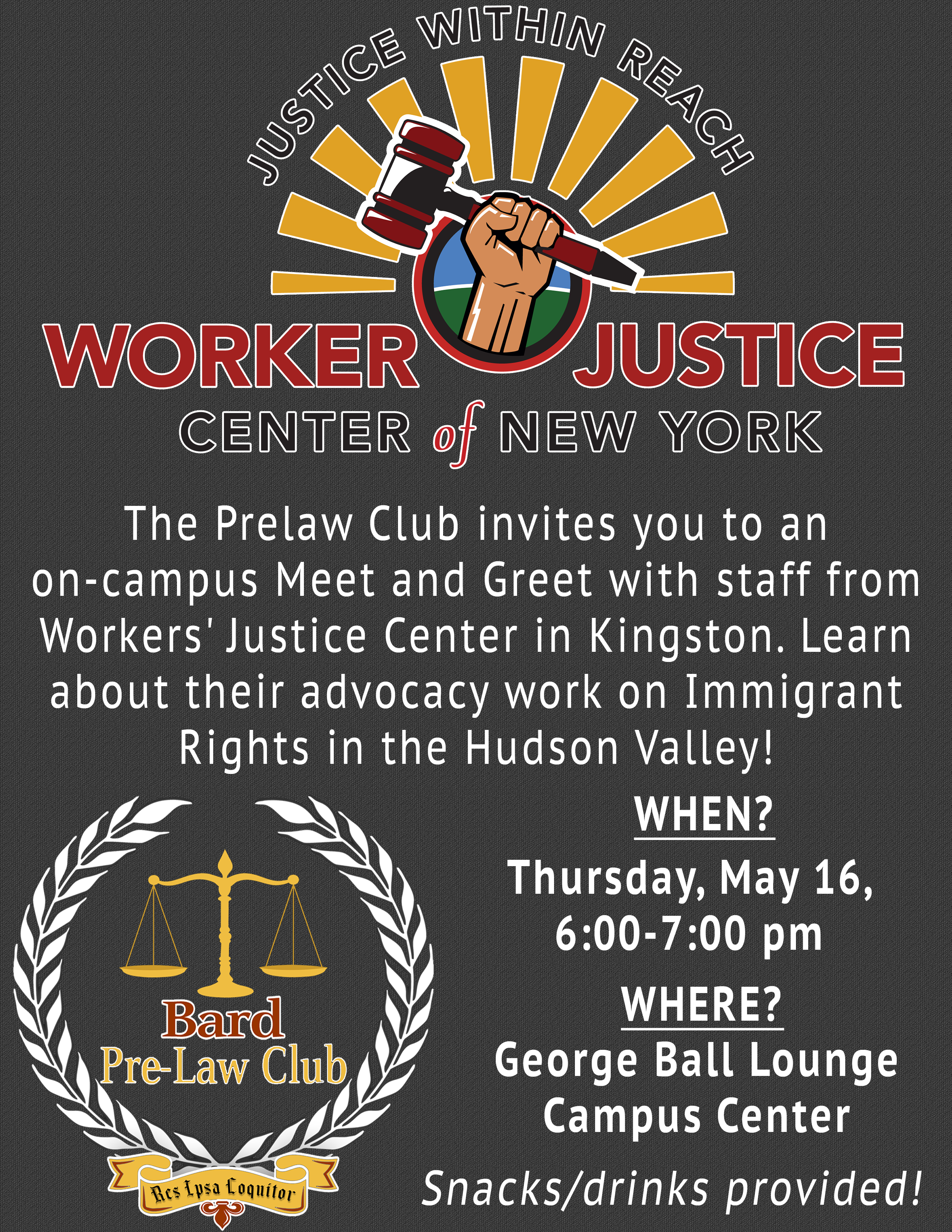Prelaw Club: Workers&rsquo; Justice Meet and Greet