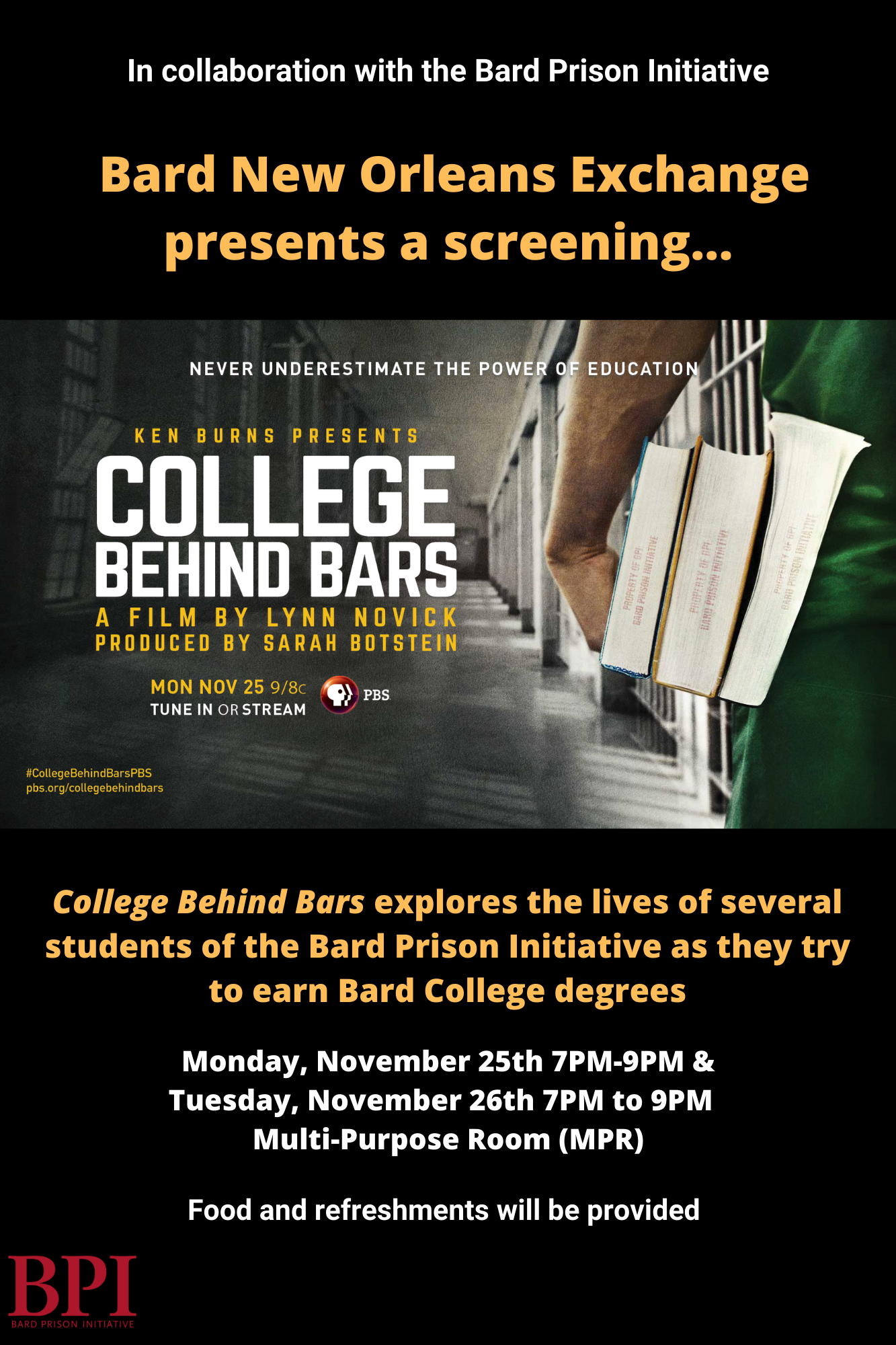 College Behind Bars: Screening&nbsp;