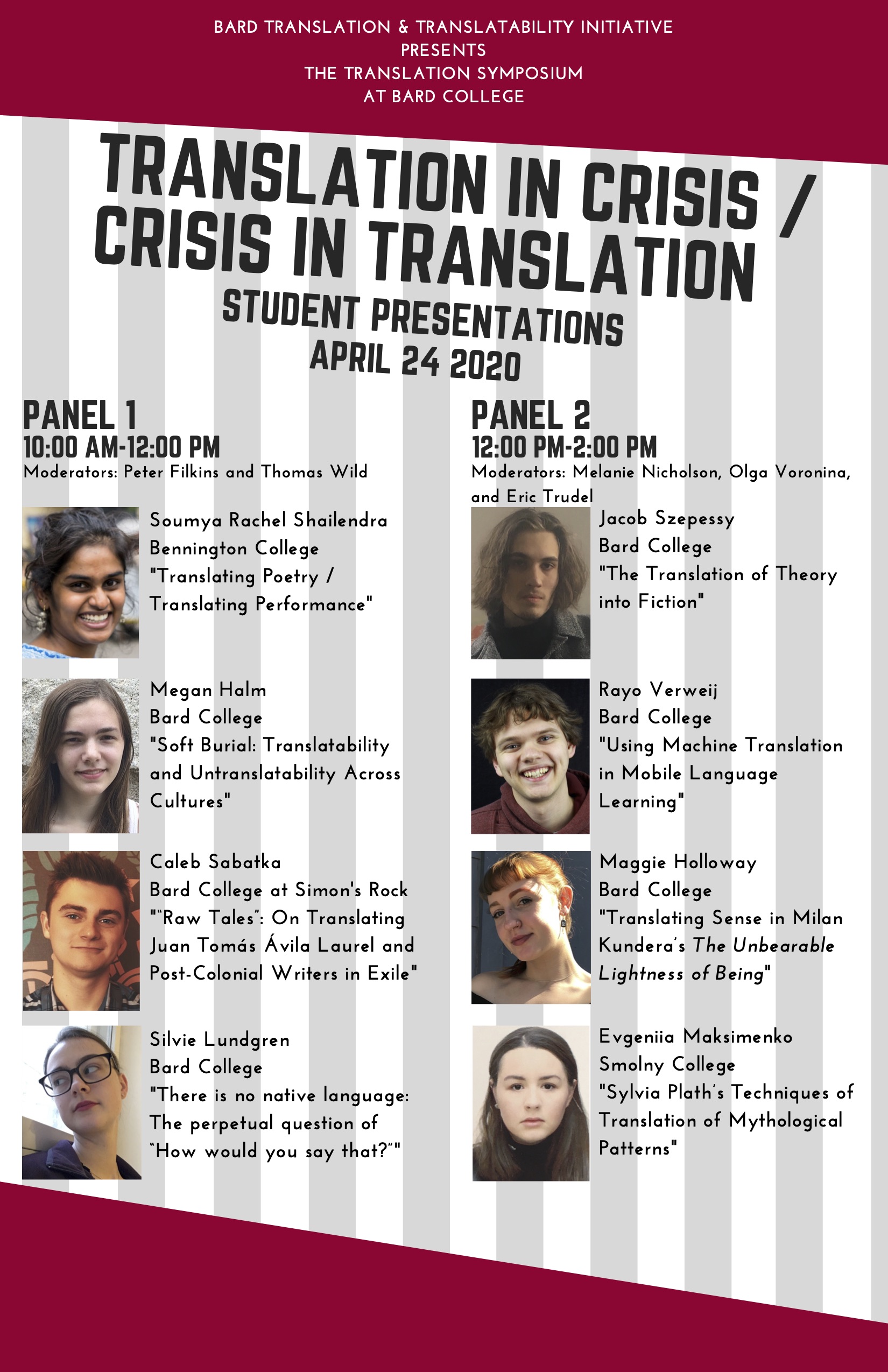 BTTI Translation Symposium Student Panels