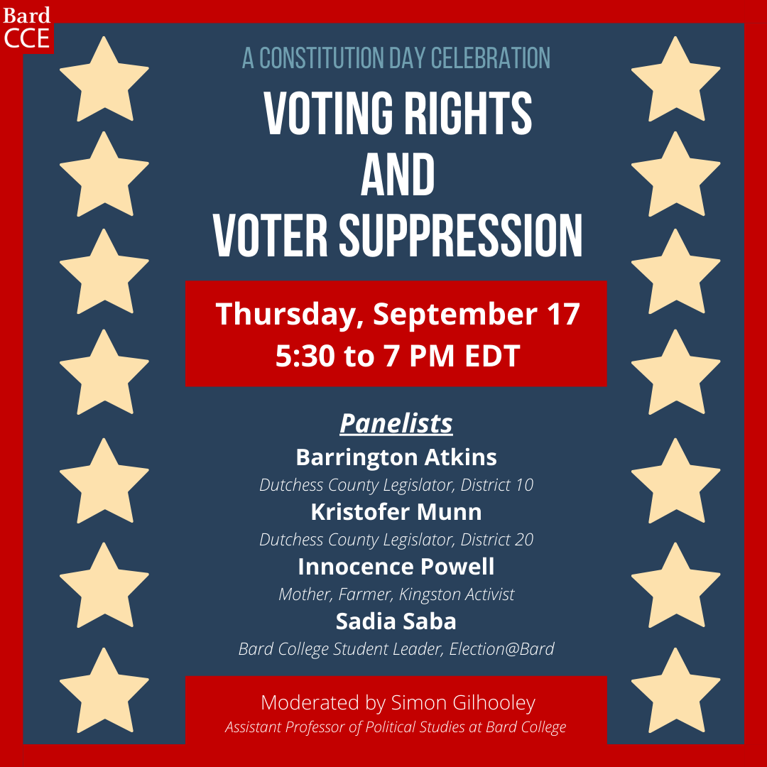 Constitution Day Panel: Voting Rights and Voting Suppression