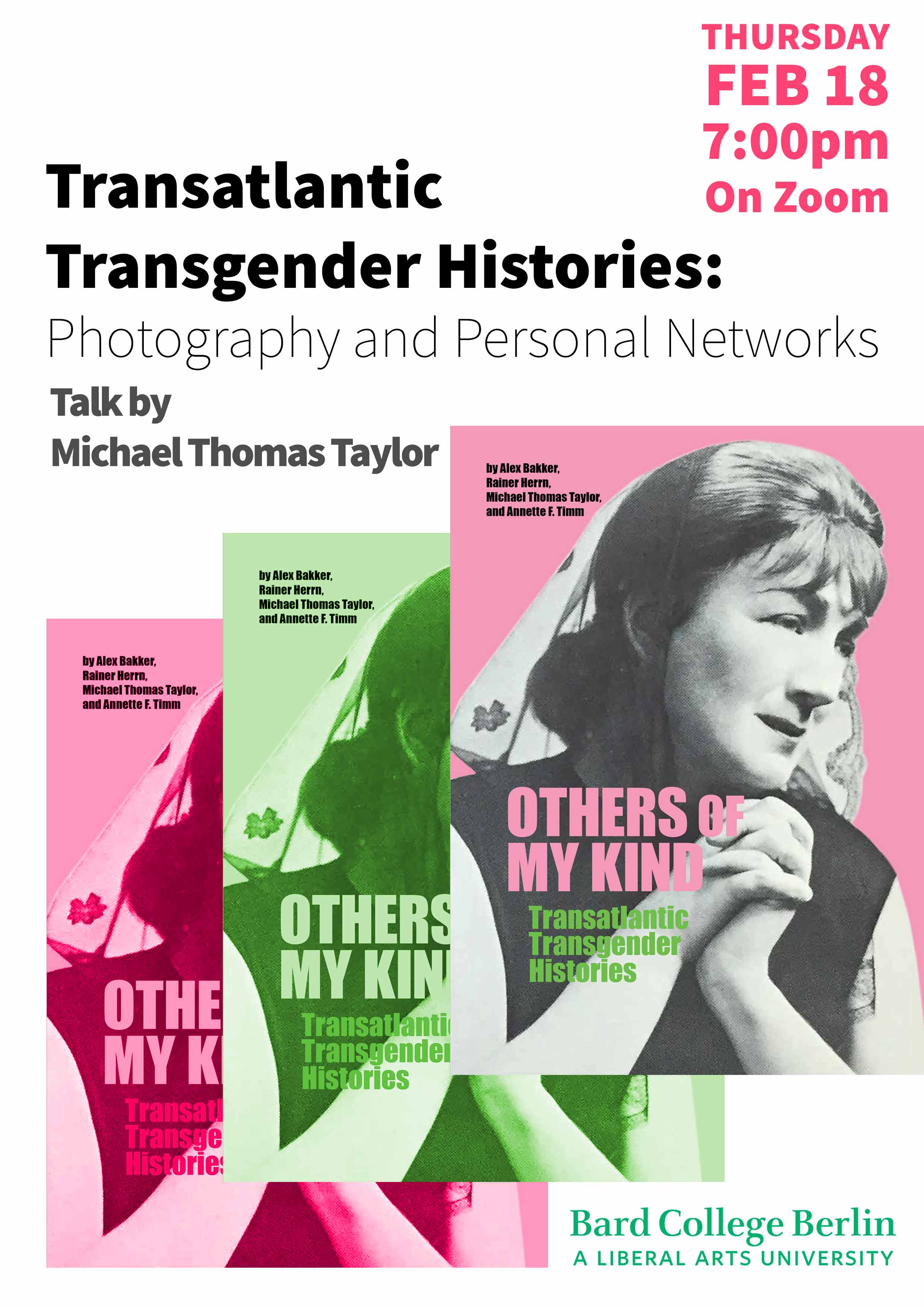Michael Thomas Taylor&mdash;Transatlantic Transgender Histories: Photography and Personal Networks