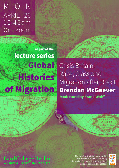 Brendan McGeever&nbsp;&ndash;&nbsp;Crisis Britain: Race, Class and Migration after Brexit
