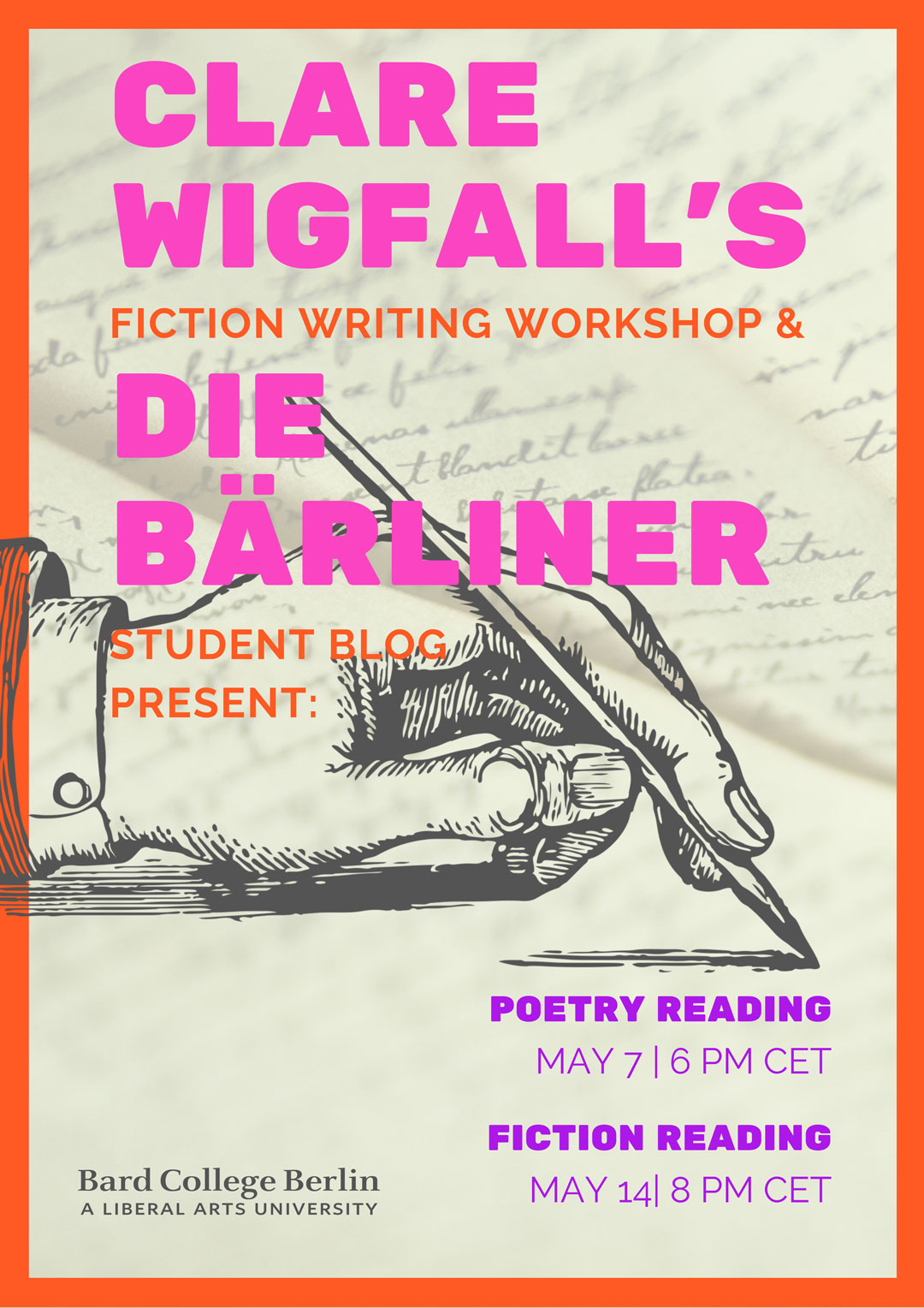 Clare Wigfall&#39;s Fiction Writing Workshop&nbsp;&ndash; Fiction Reading