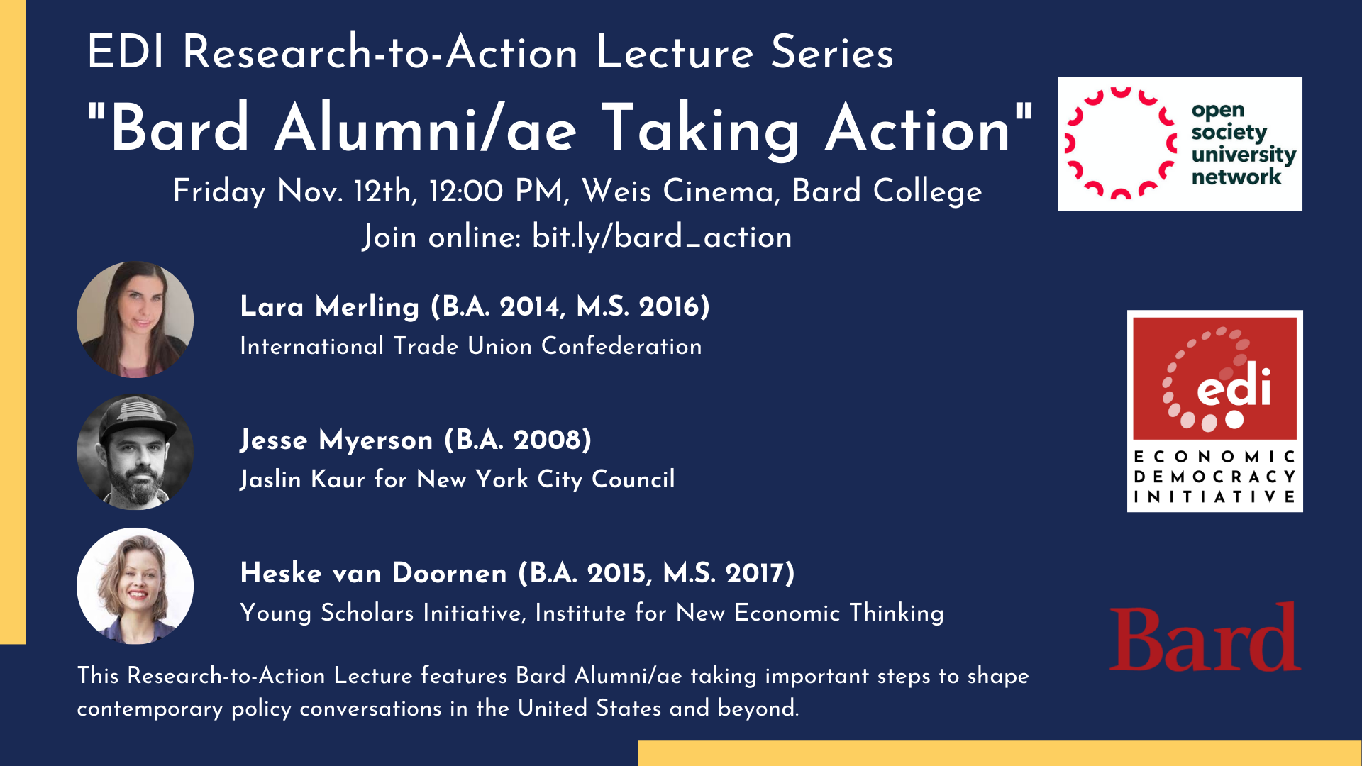 Bard Alumni/ae Taking Action