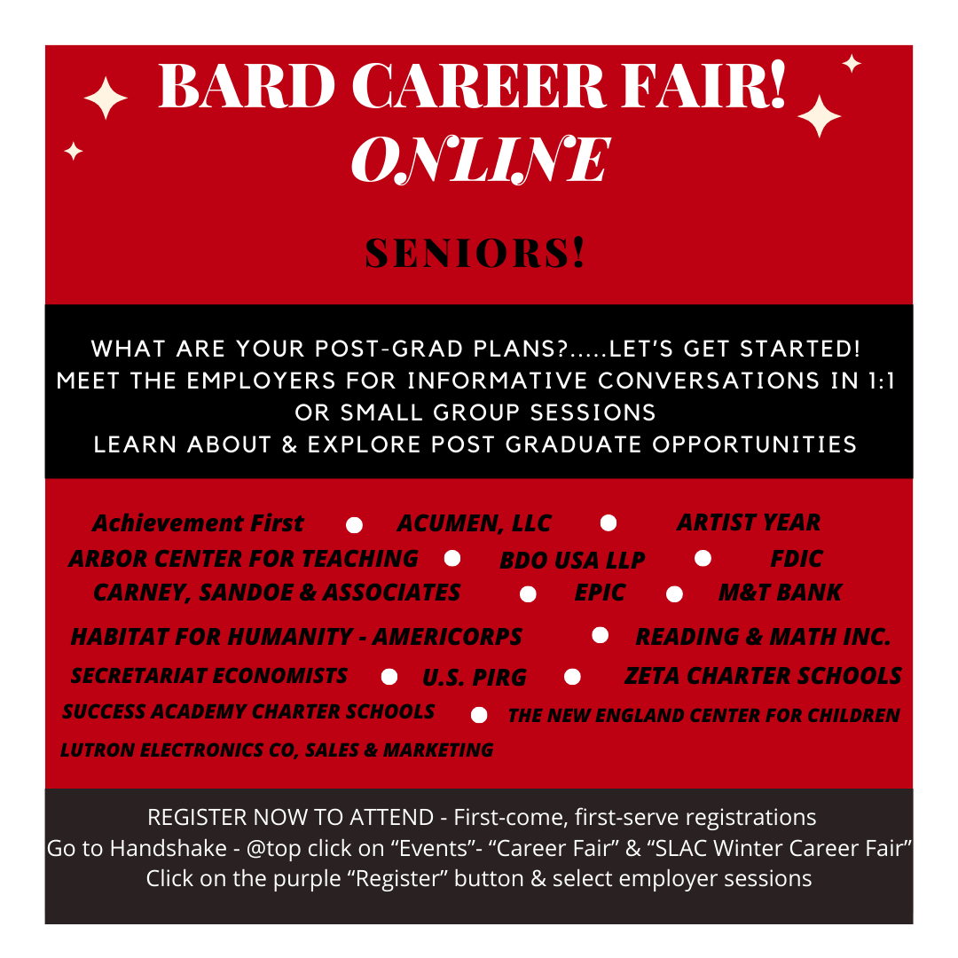 Bard Career Fair Online&nbsp;