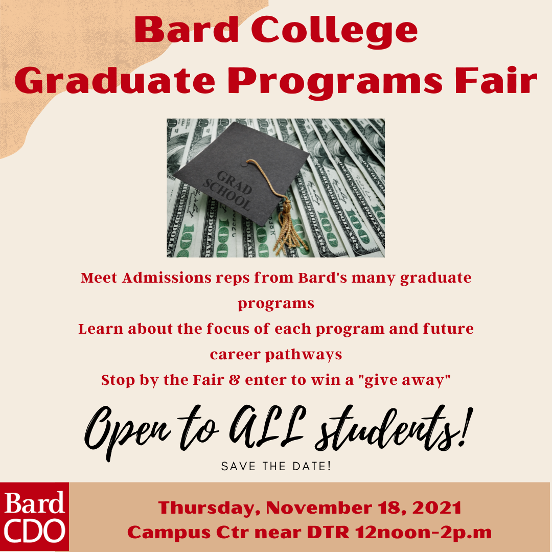 Bard College Graduate Program Fair!&nbsp;