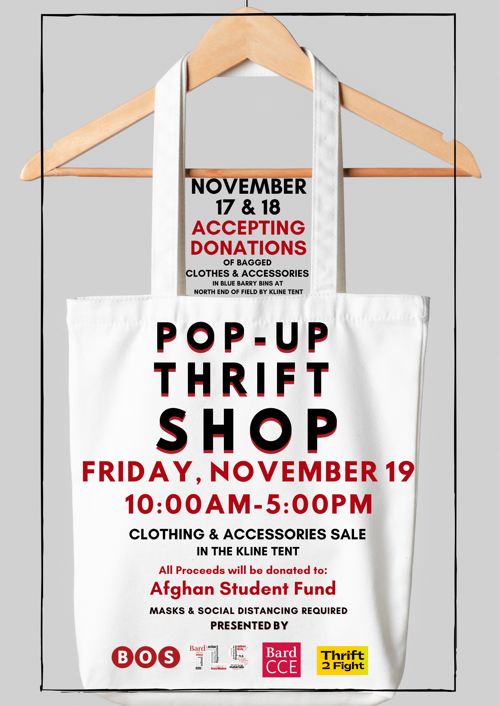 Donate to the Pop-Up Thrift Shop for Afghan Student Fund