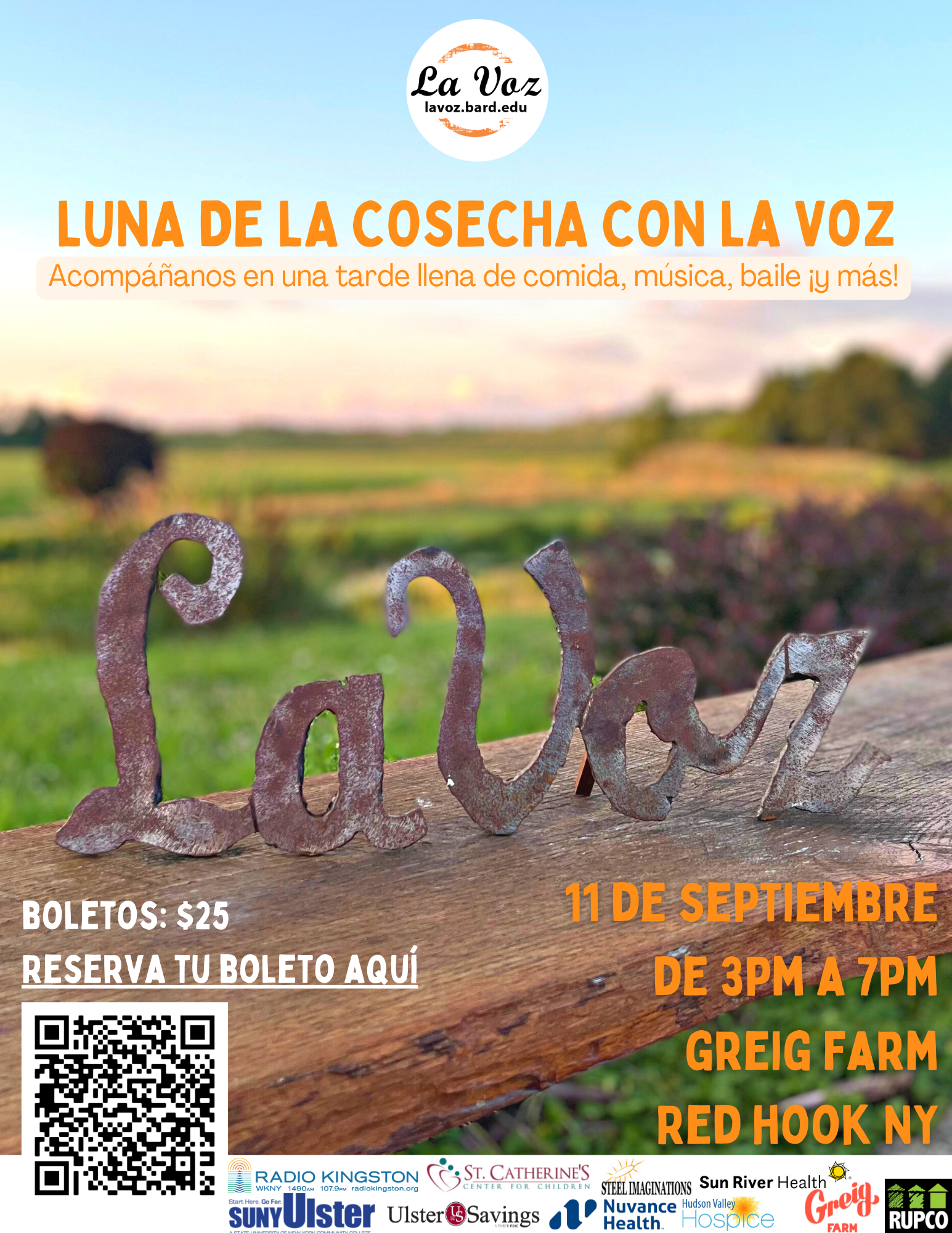 Harvest Moon with La Voz magazine // La Luna de la Cosecha con la revista La Voz