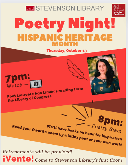 Hispanic Heritage Month: Poetry Night at the Library