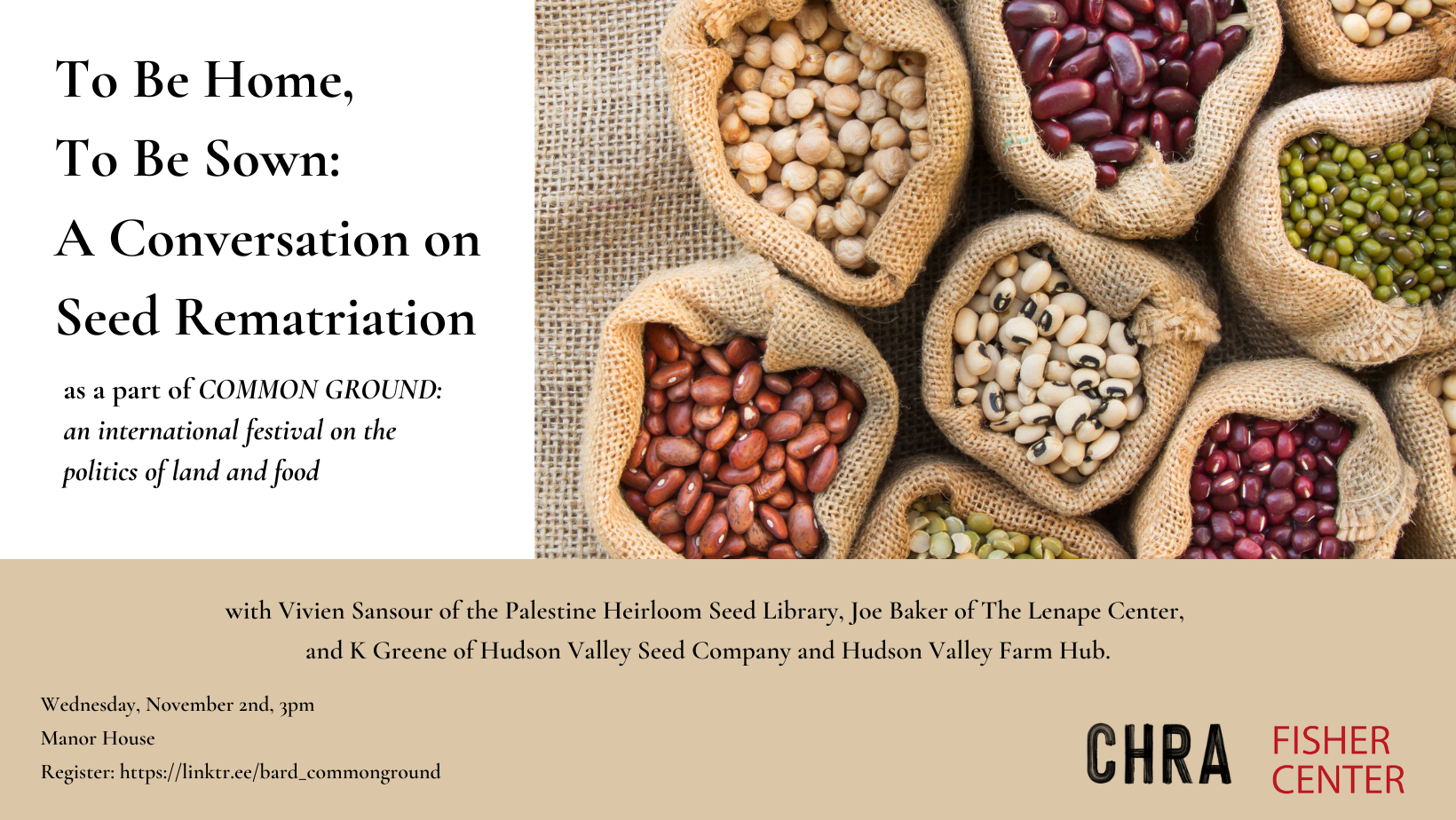 To Be Home, To Be Sown: A Conversation on Seed Rematriation