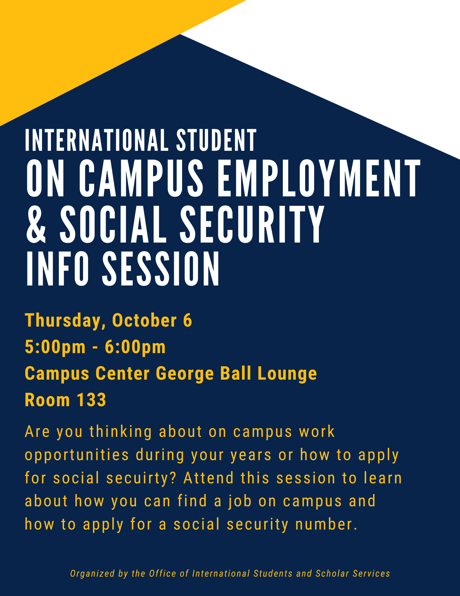 On-Campus Employment and Social Security Application Process for International Students