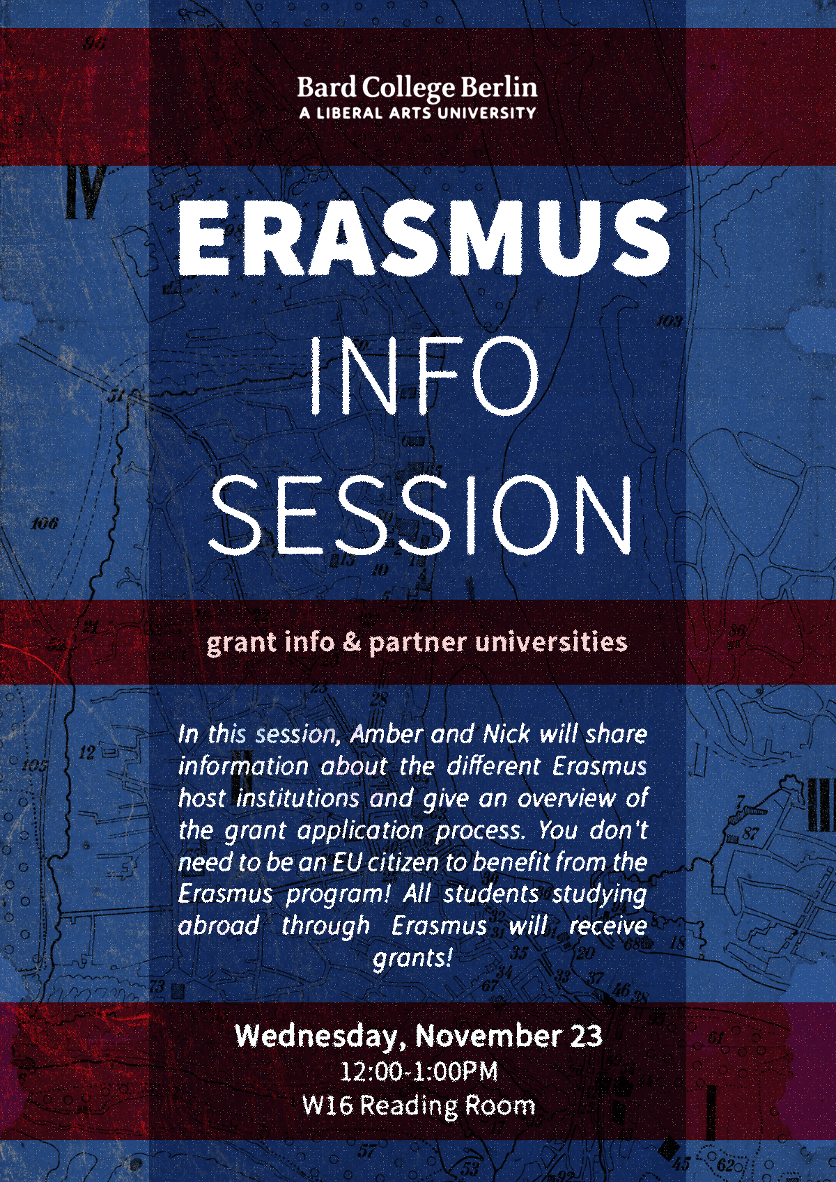 Erasmus Info Session (Grant Info &amp; Partner Universities)