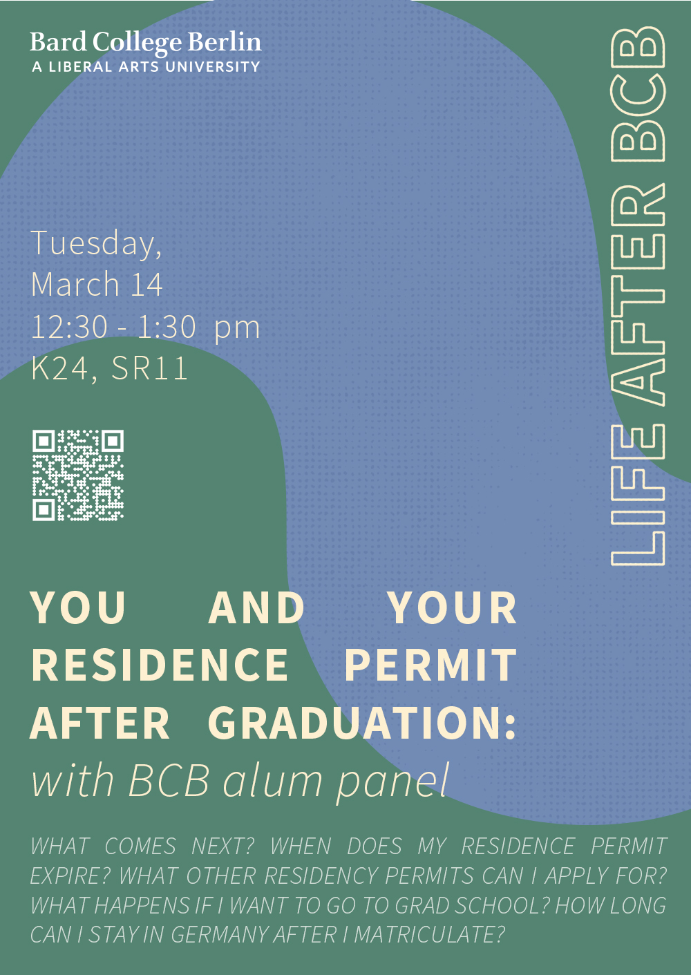 *NEW DATE!*&nbsp;You and Your Residence Permit after Graduation: BCB Alum Panel