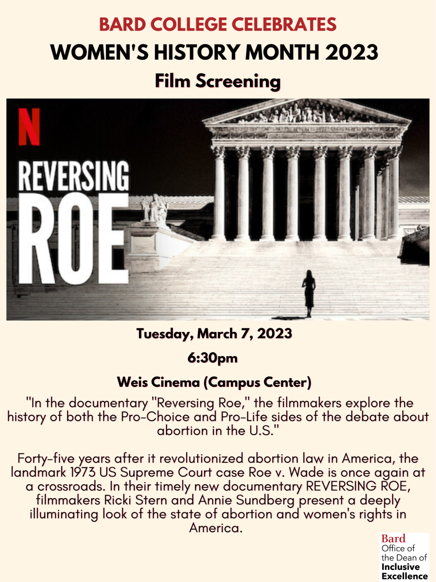 Film Screening: Reversing Roe