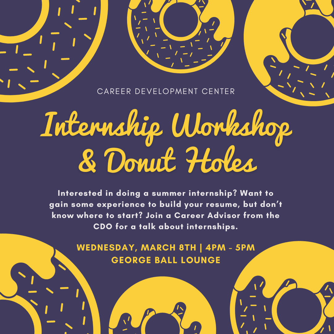 Internship Workshop &amp; Donut Holes