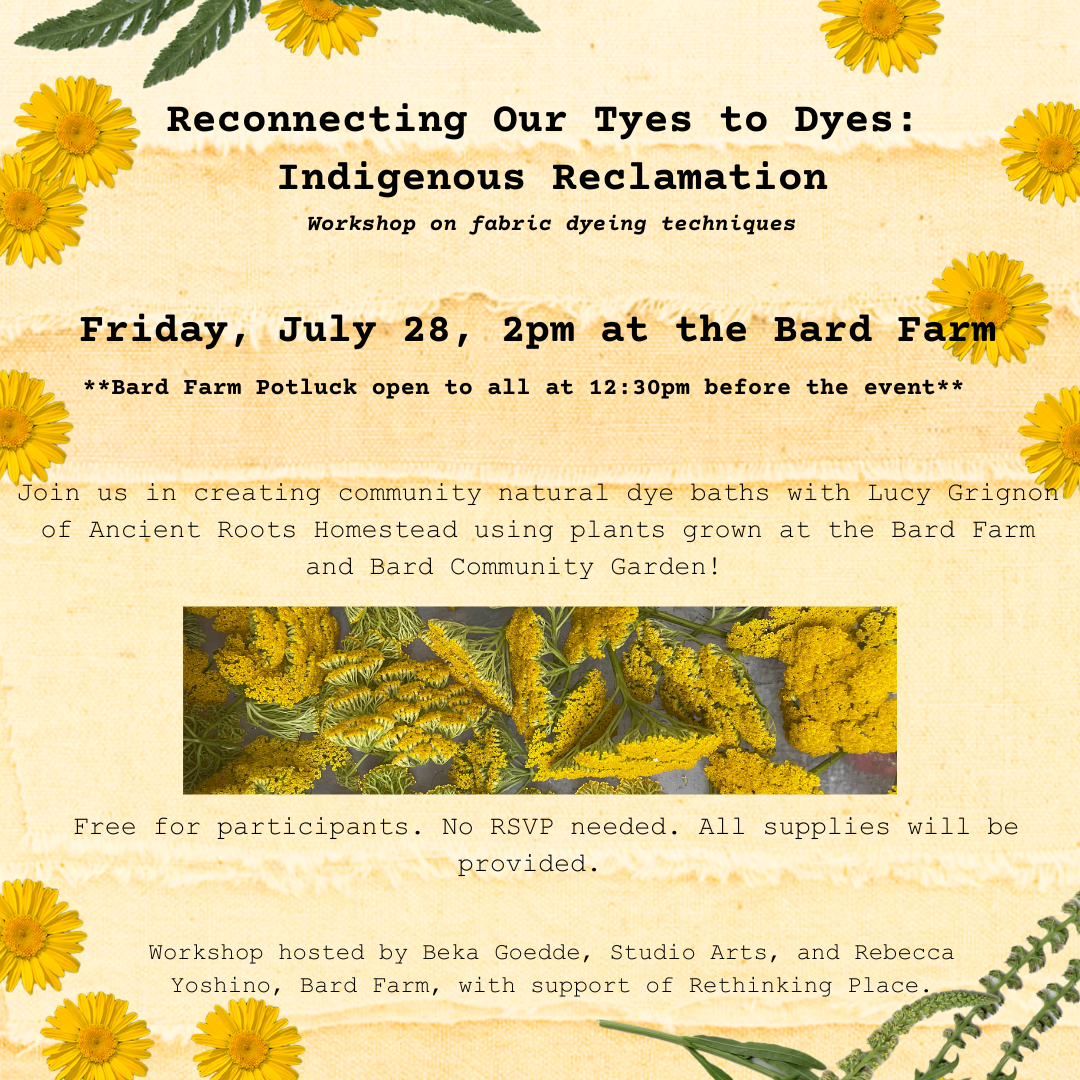 Reconnecting Our Tyes to Dyes: Indigenous Reclamation