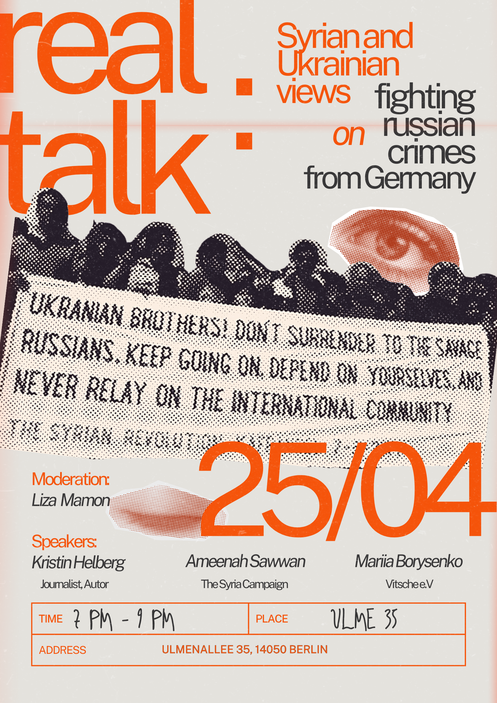 Real Talk: Syrian and Ukrainian Views on Fighting Russian Crimes from Germany