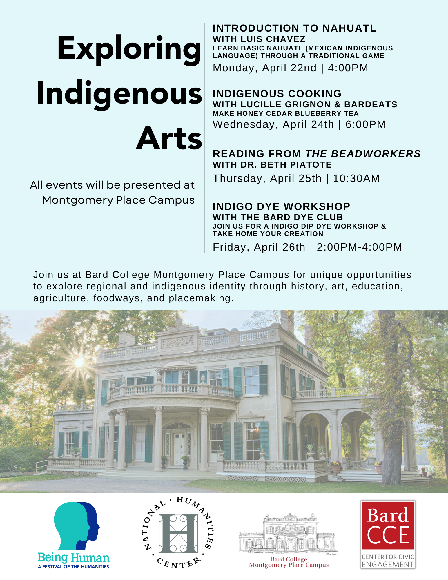 Exploring Indigenous Arts: April 22&ndash;26