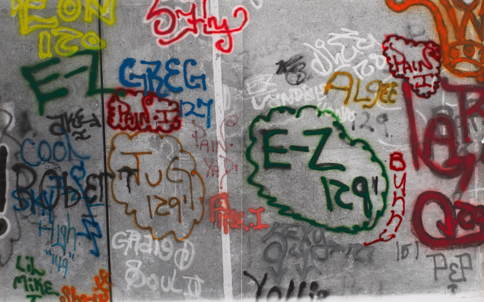 Gordon Matta-Clark "Graffiti: E-Z 129" 1973
