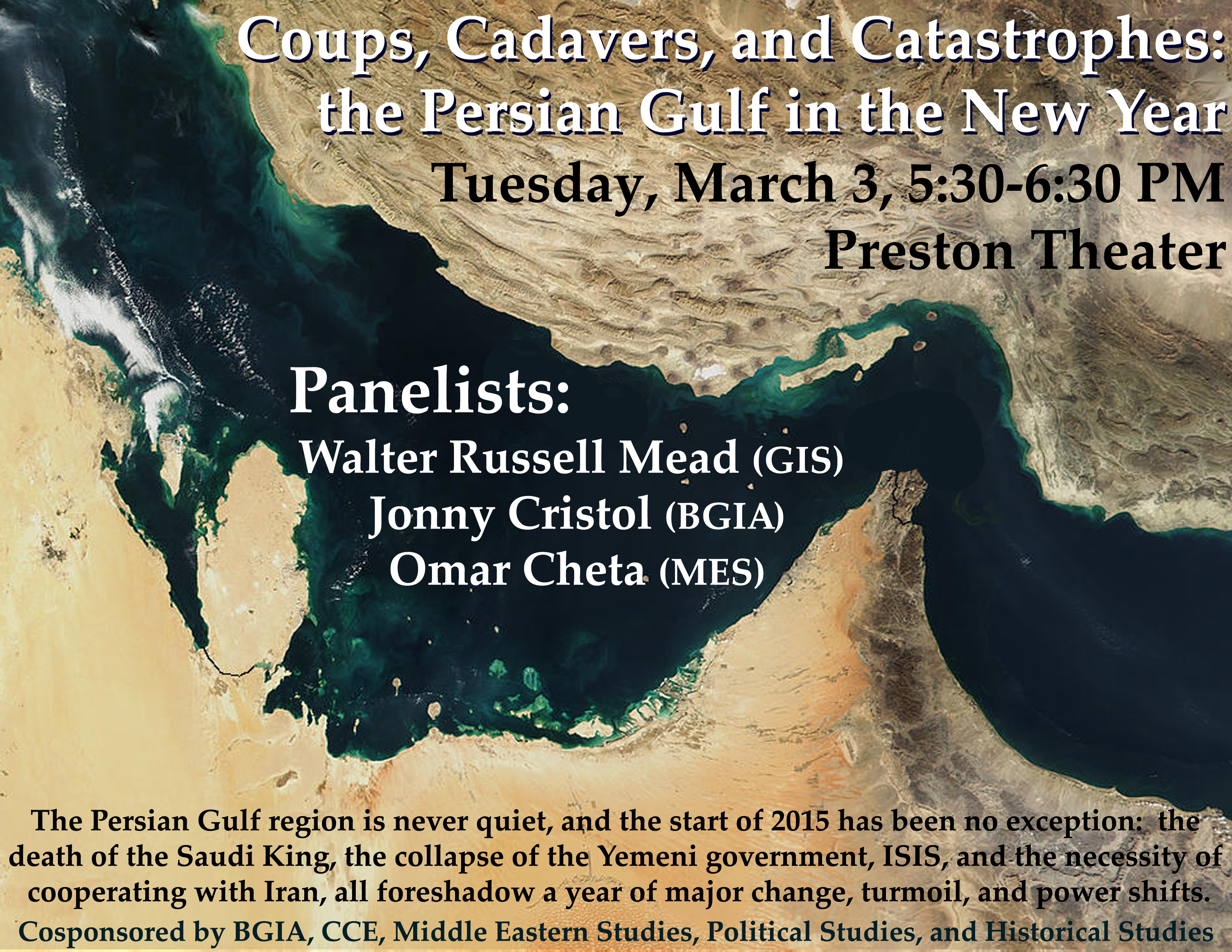 Coups, Cadavers, and Catastrophes: The Persian Gulf in the New Year