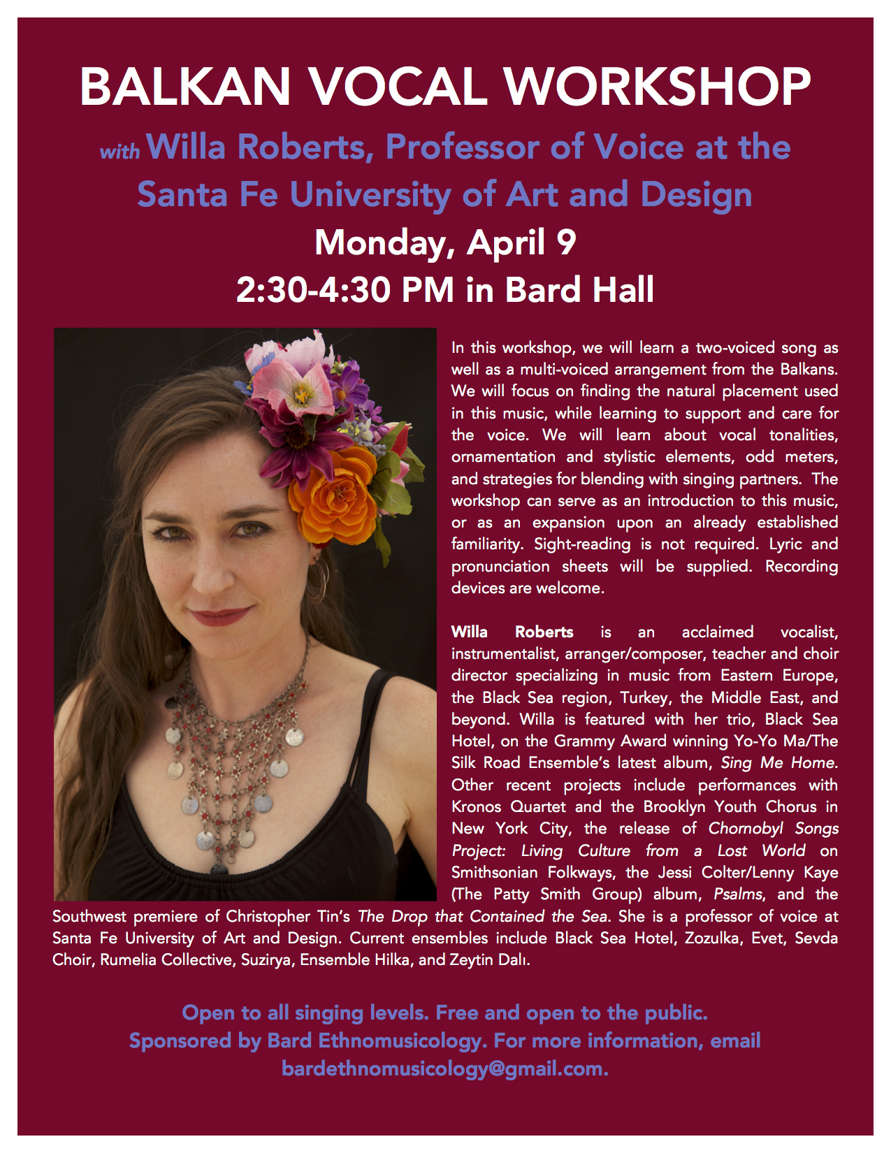 Balkan Vocal Workshop&nbsp;