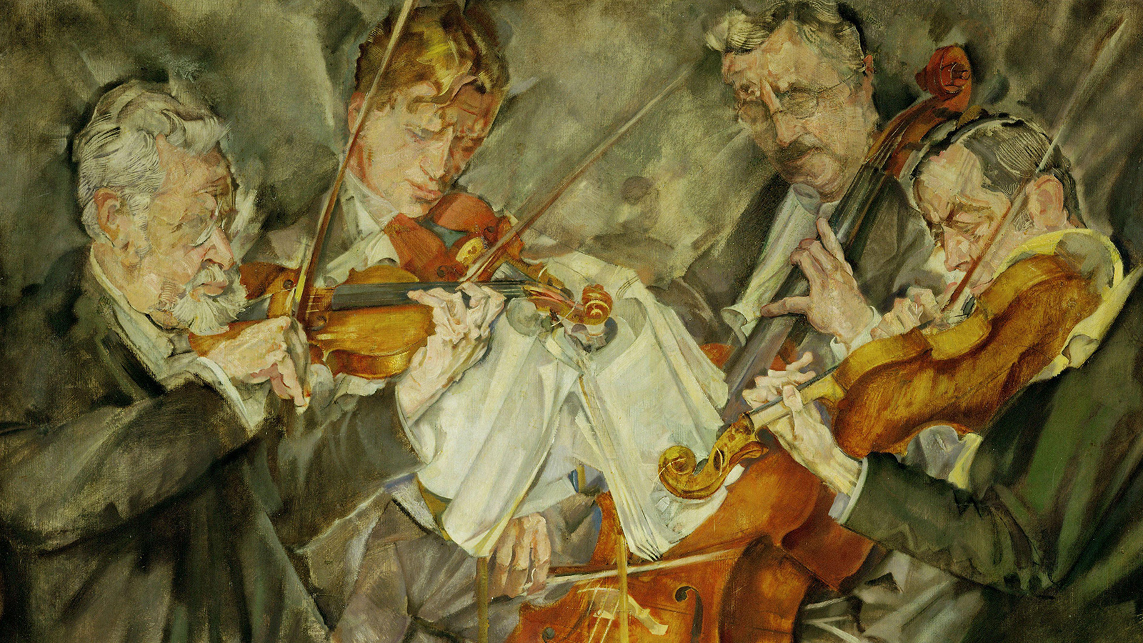"The Famous Rosé Quartet" by Max Oppenheimer, 1924; Stadtgeschichtliches Museum, Nuernberg, Germany