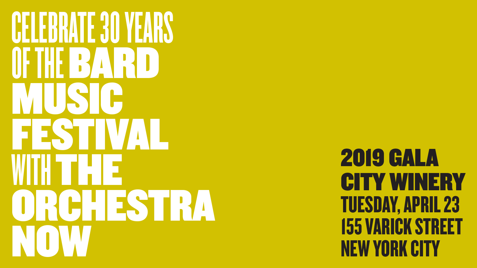 The Bard Music Festival and The Orchestra Now Join Forces to Celebrate 30 Years of Musical Exploration