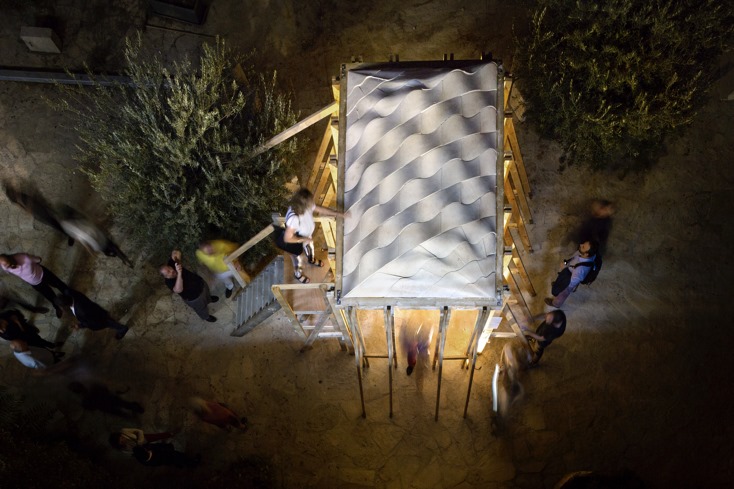 
'Analogy' installation by Elias and Yousef Anastas at the Lutheran School, commissioned for the Jerusalem Show iX, 2018, photo credit Mikaela Burstow