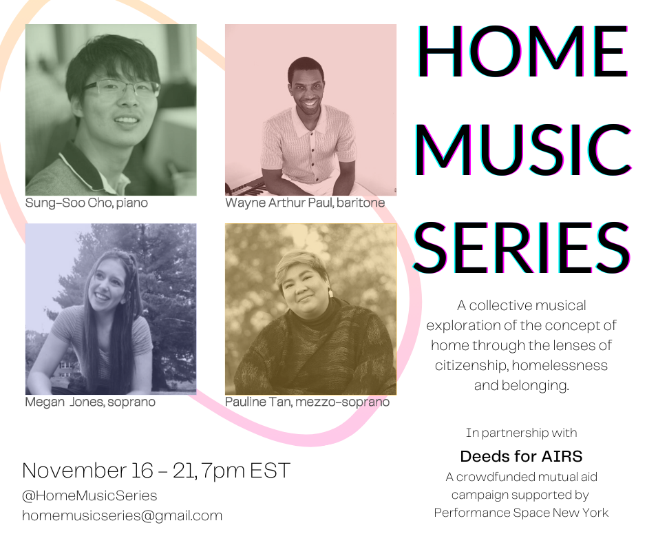 Home Music Series: Musical Exploration of Home Through Lenses of Citizenship, Homelessness, and Belonging.
