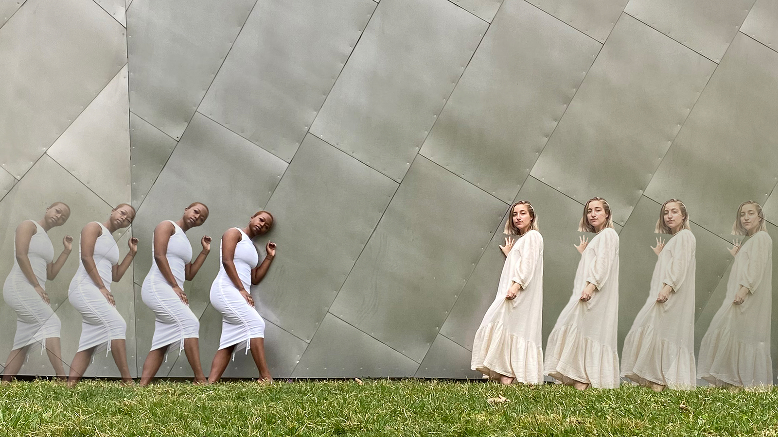 Sakinah Bennett '21 and Arlo Tomecek '21; Photo by Elsa Wood