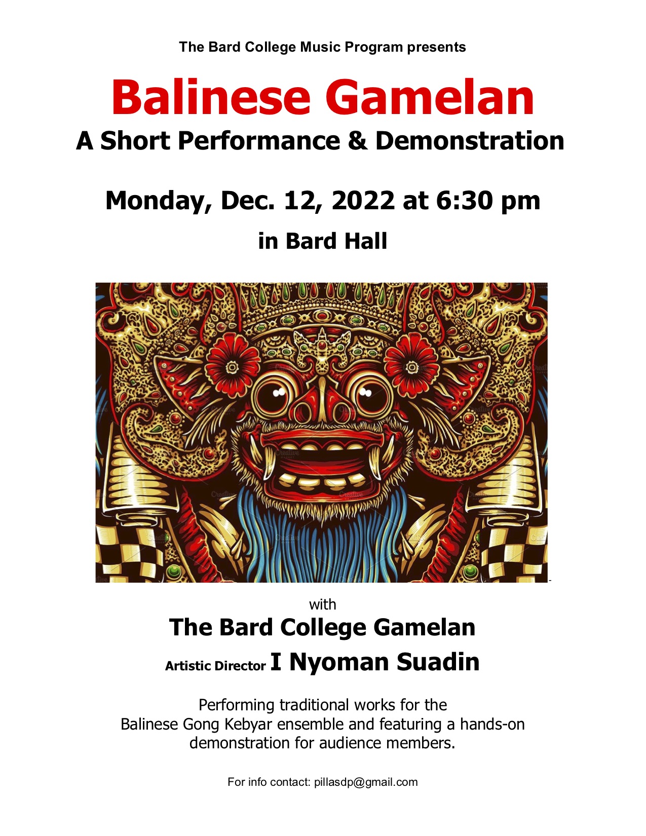 Bard Balinese Gamelan