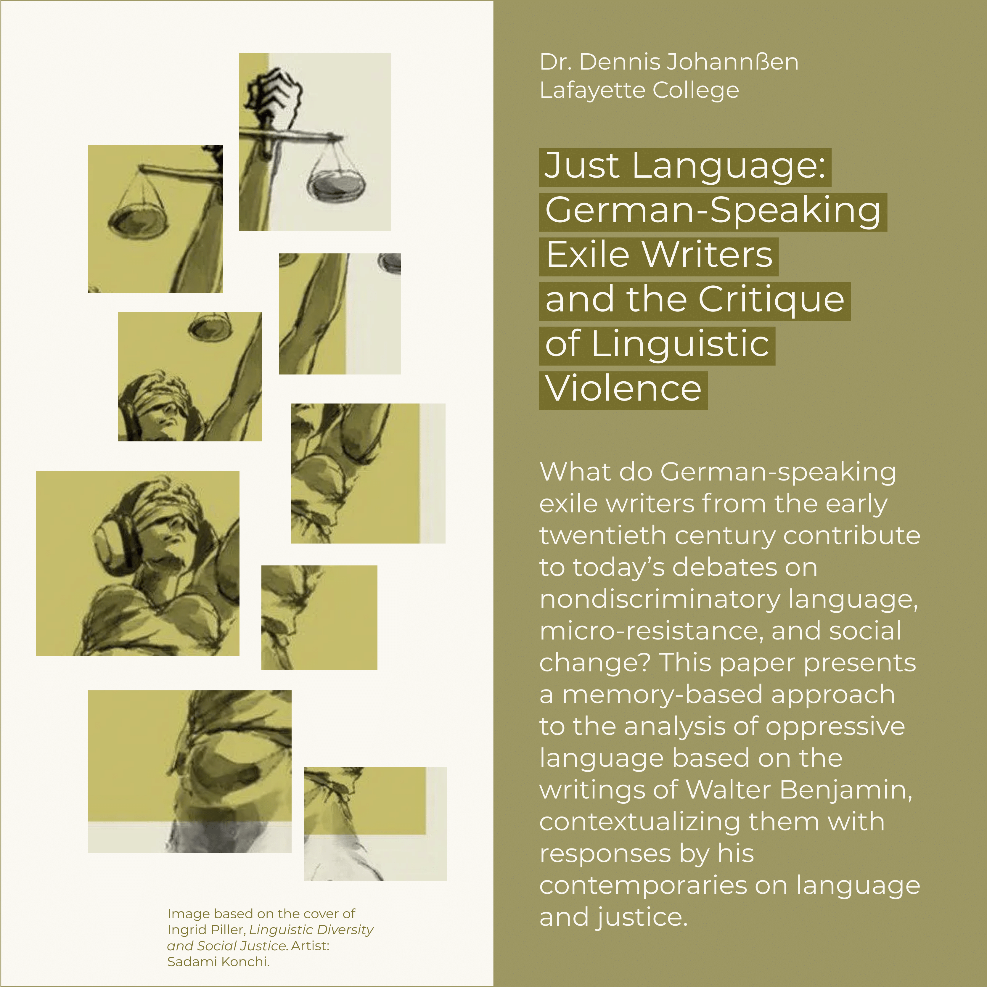 Just Language: German-Speaking Exile Writers and the Critique of Linguistic Violence