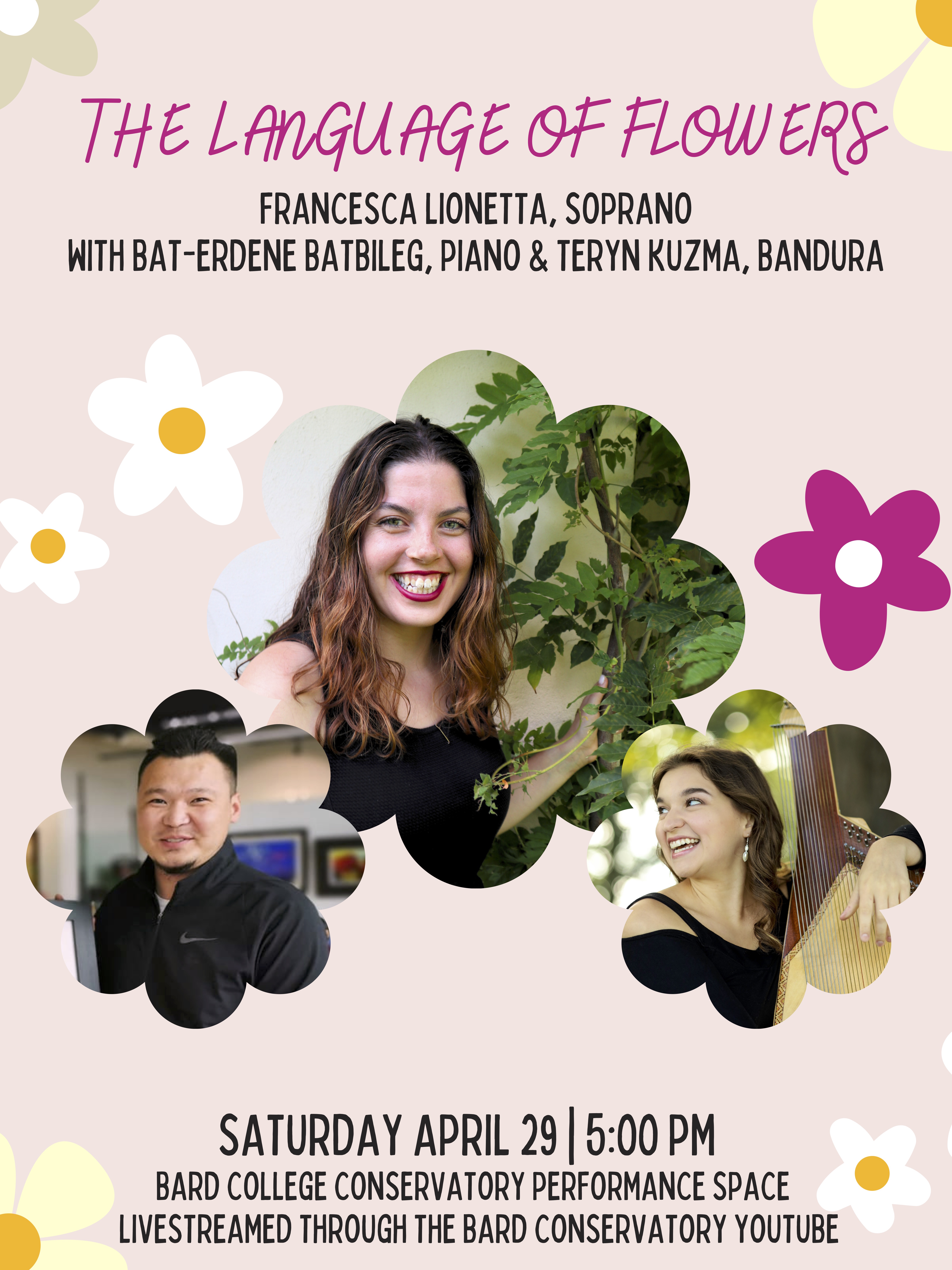 Degree Recital: The Language of Flowers, Francesca Lionetta, soprano