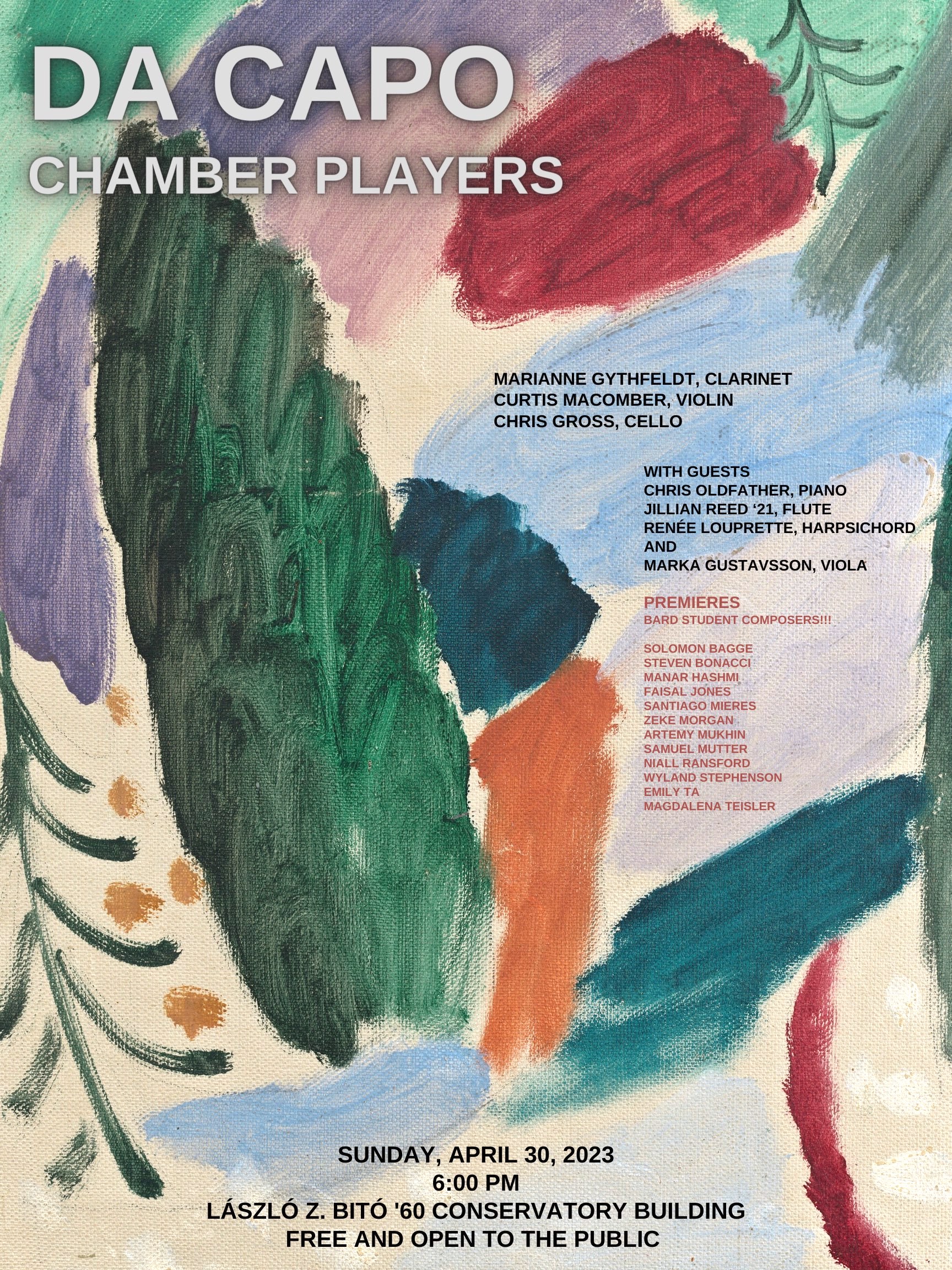 Da Capo Chamber Players and Guests Present Premieres of Works by Student Composers