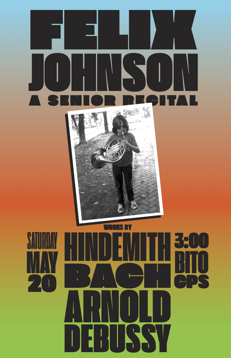 Degree Recital: Felix Johnson, horn,&nbsp;with Bat-Erdene Batbileg,&nbsp;piano