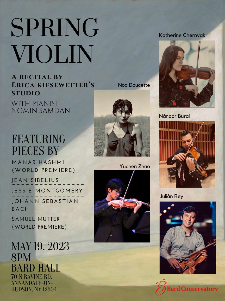 Class Recital: Erica Kiesewetter's Studio with Nomin Samdan, piano