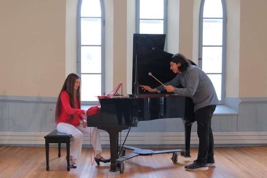 Degree Recital: WOVEN DUO Esteban Ganem, percussion, and Vikt&oacute;ria Sarkadi, piano