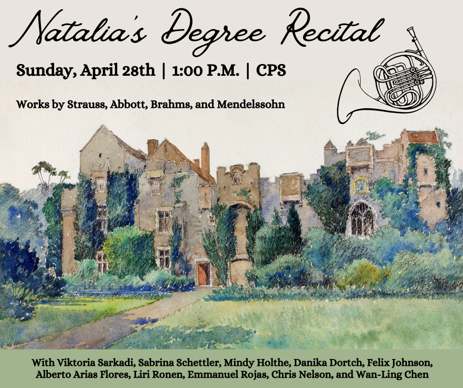 Degree Recital: Natalia Dziubelski, horn