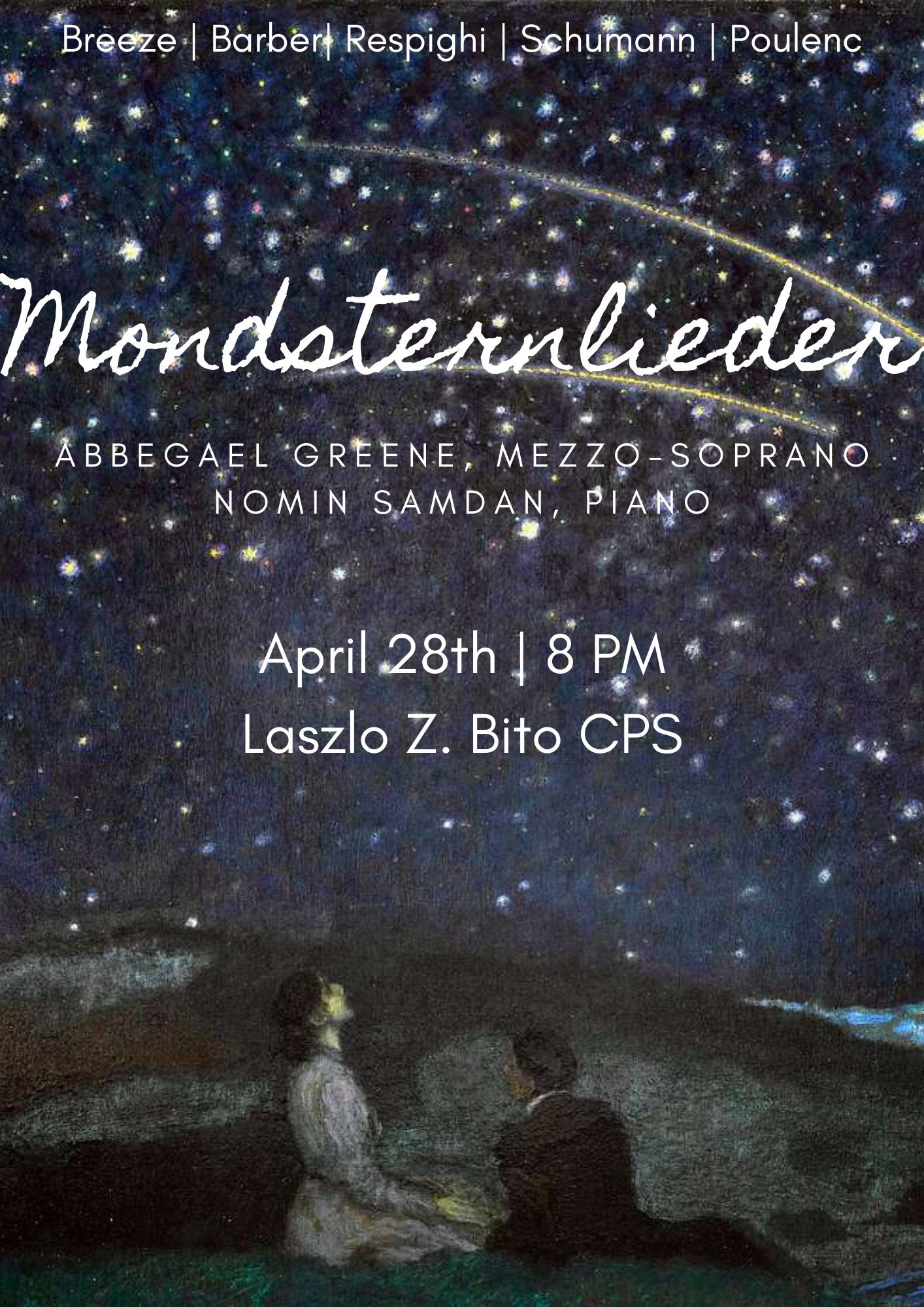 Degree Recital: "Mondsternlieder" with&nbsp;Abbegael Greene, soprano, and Nomin Samdan, piano