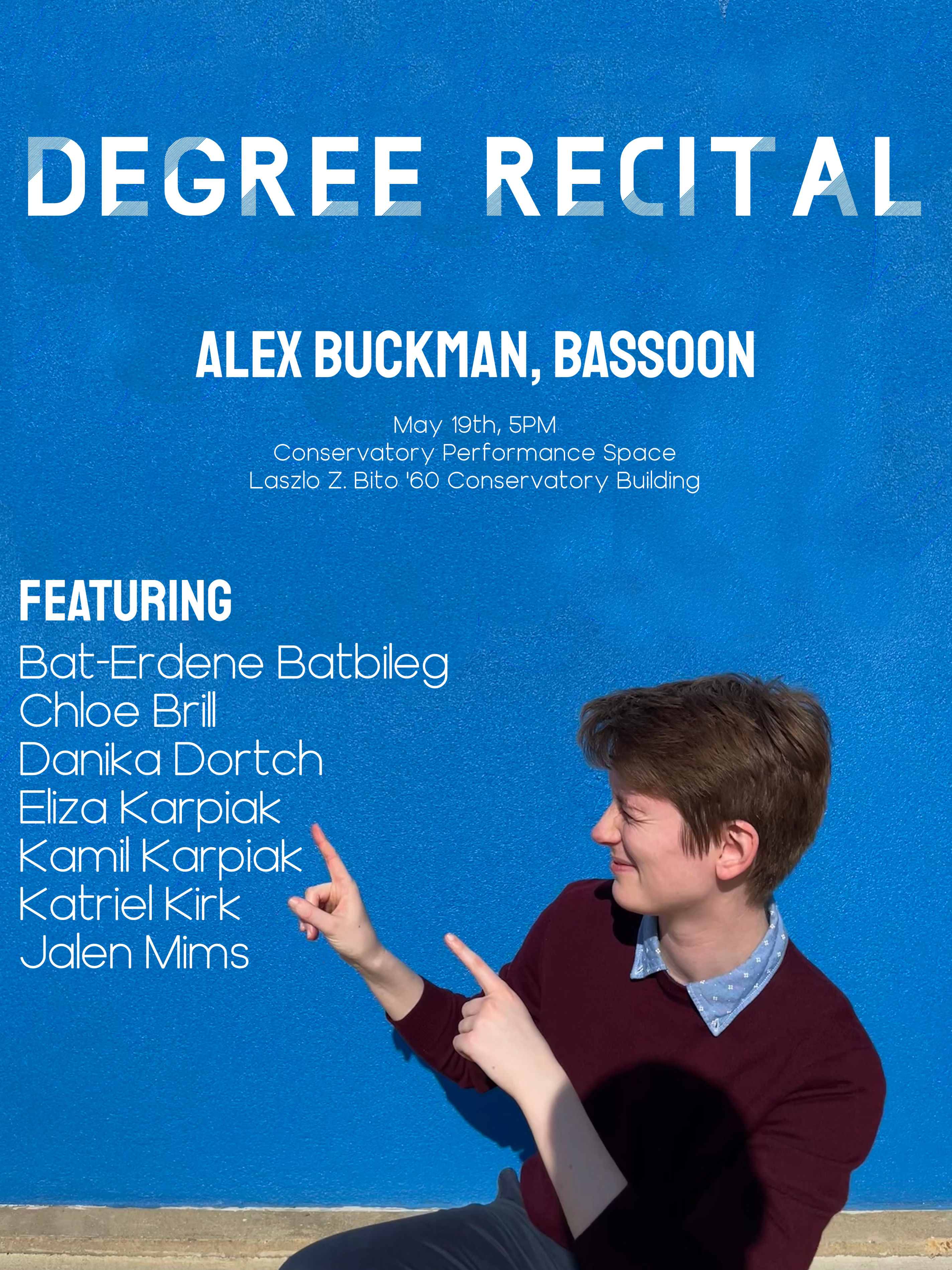 Degree Recital: Alex Buckman, bassoon