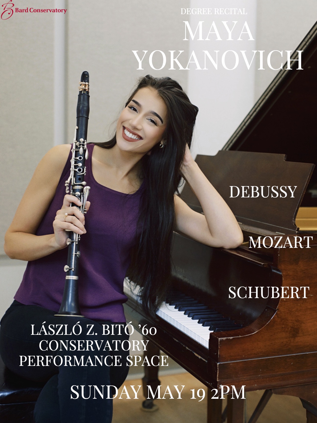 Degree Recital: Maya Yokanovich, clarinet