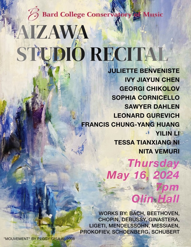 Rieko Aizawa Piano Studio Recital - Ten Pianists Showcase Works by Bach, Beethoven, Chopin, Debussy, Ginastera, and more
