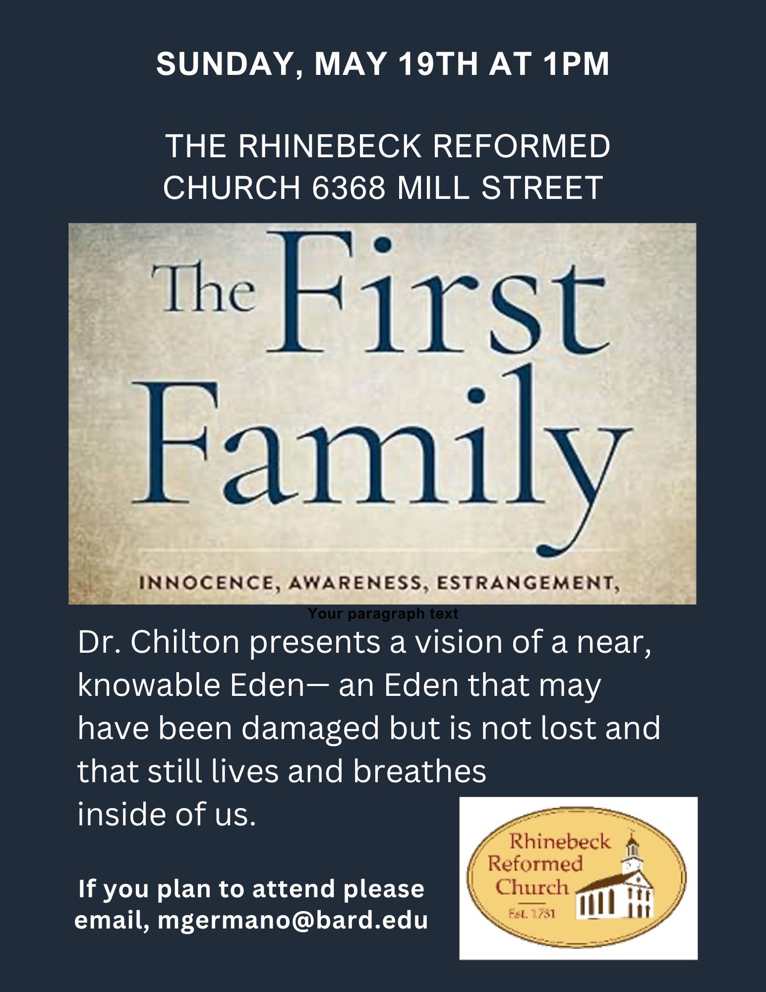 The First Family: Innocence, Awareness, Estrangement