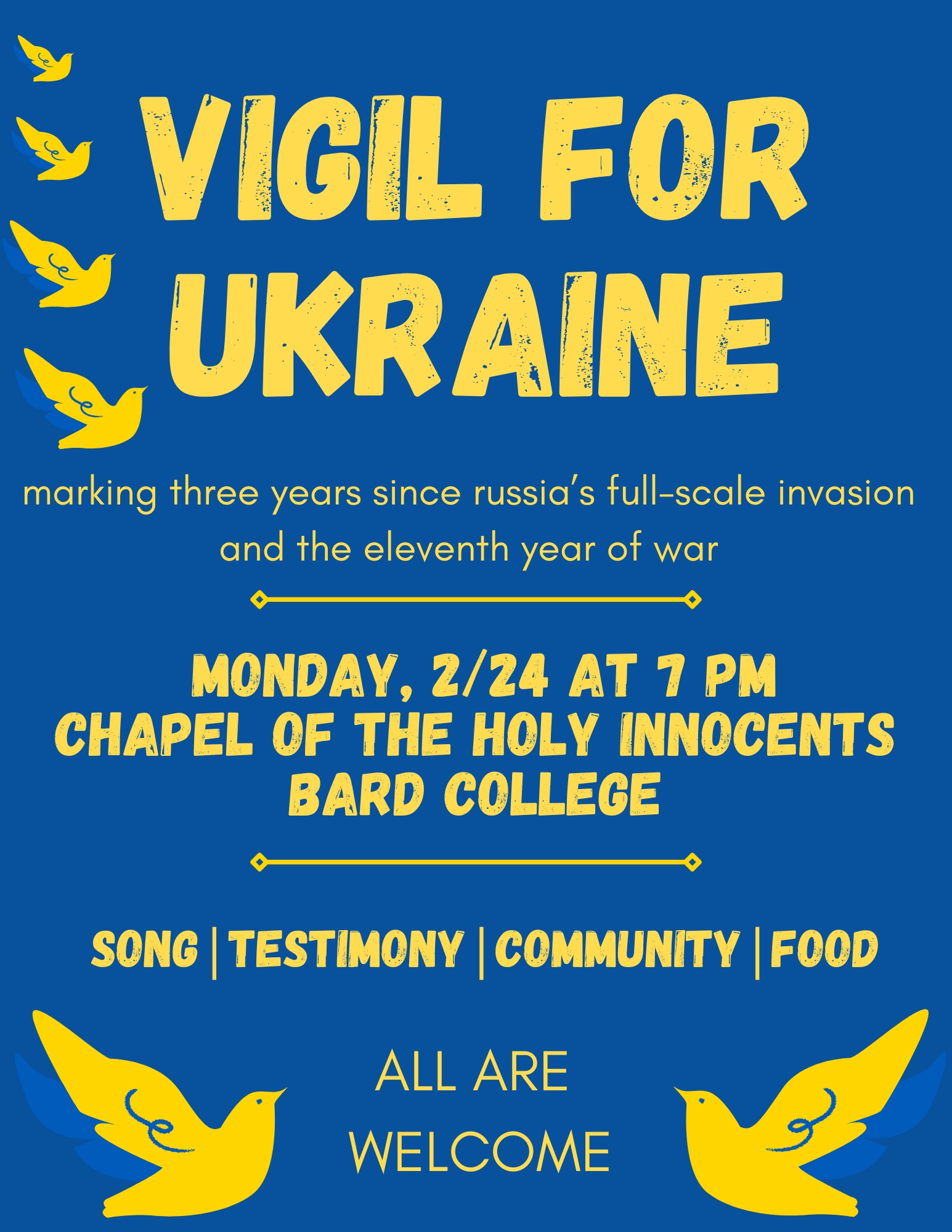 Vigil for Ukraine