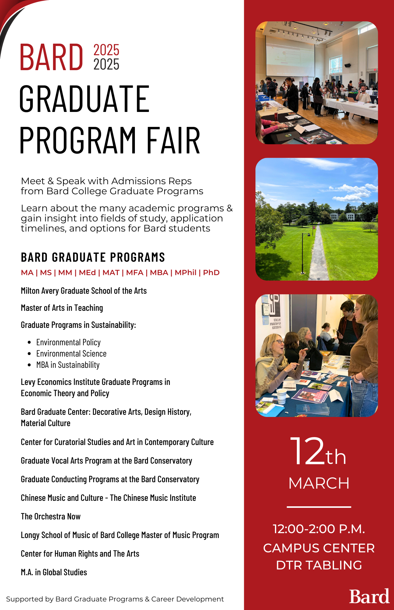 Bard Graduate Program Fair&nbsp;