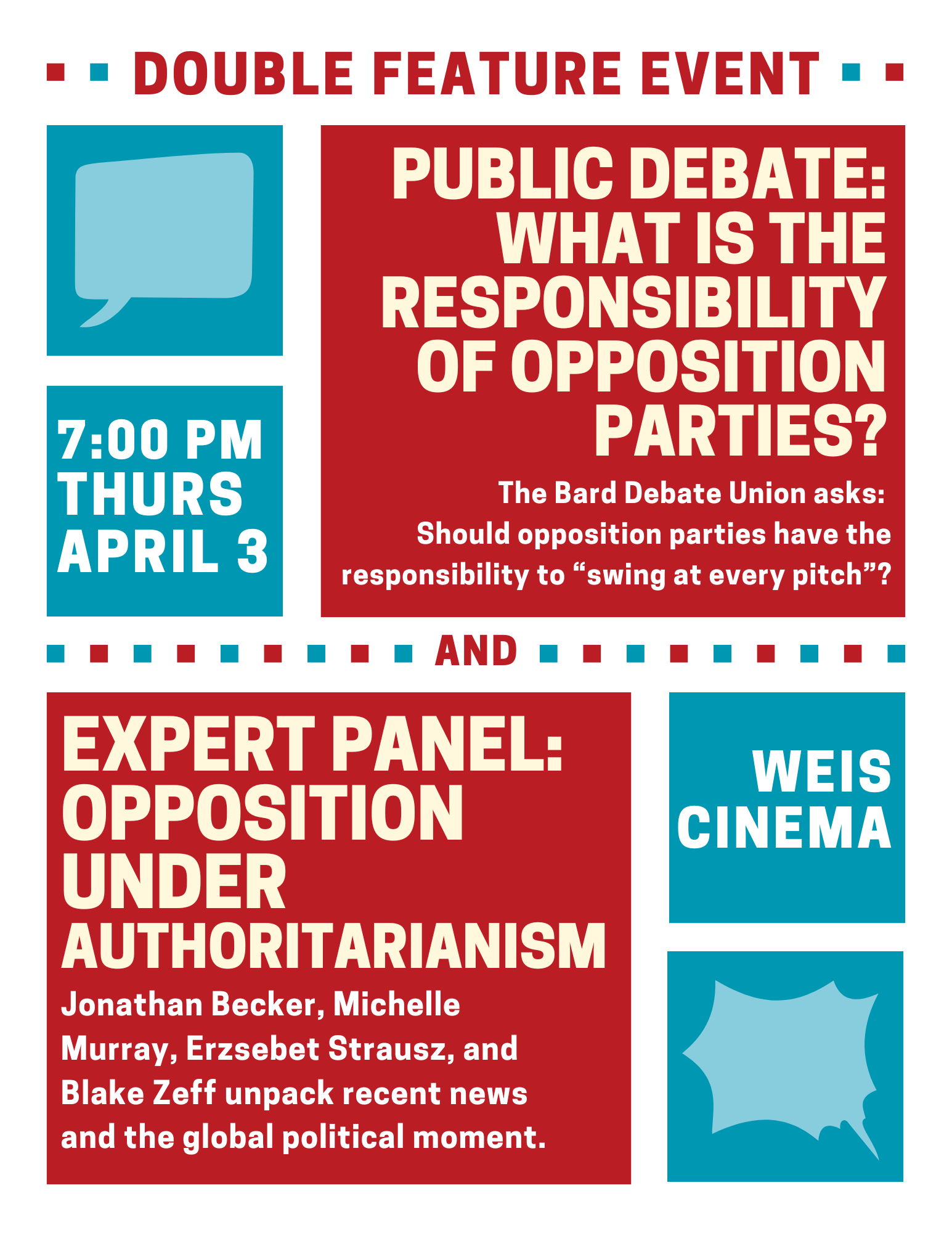 Public Debate and Expert Panel Double Feature: Opposition Under Authoritarianism
