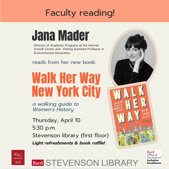 Faculty Reading: Walk Her Way New York City with Jana Mader