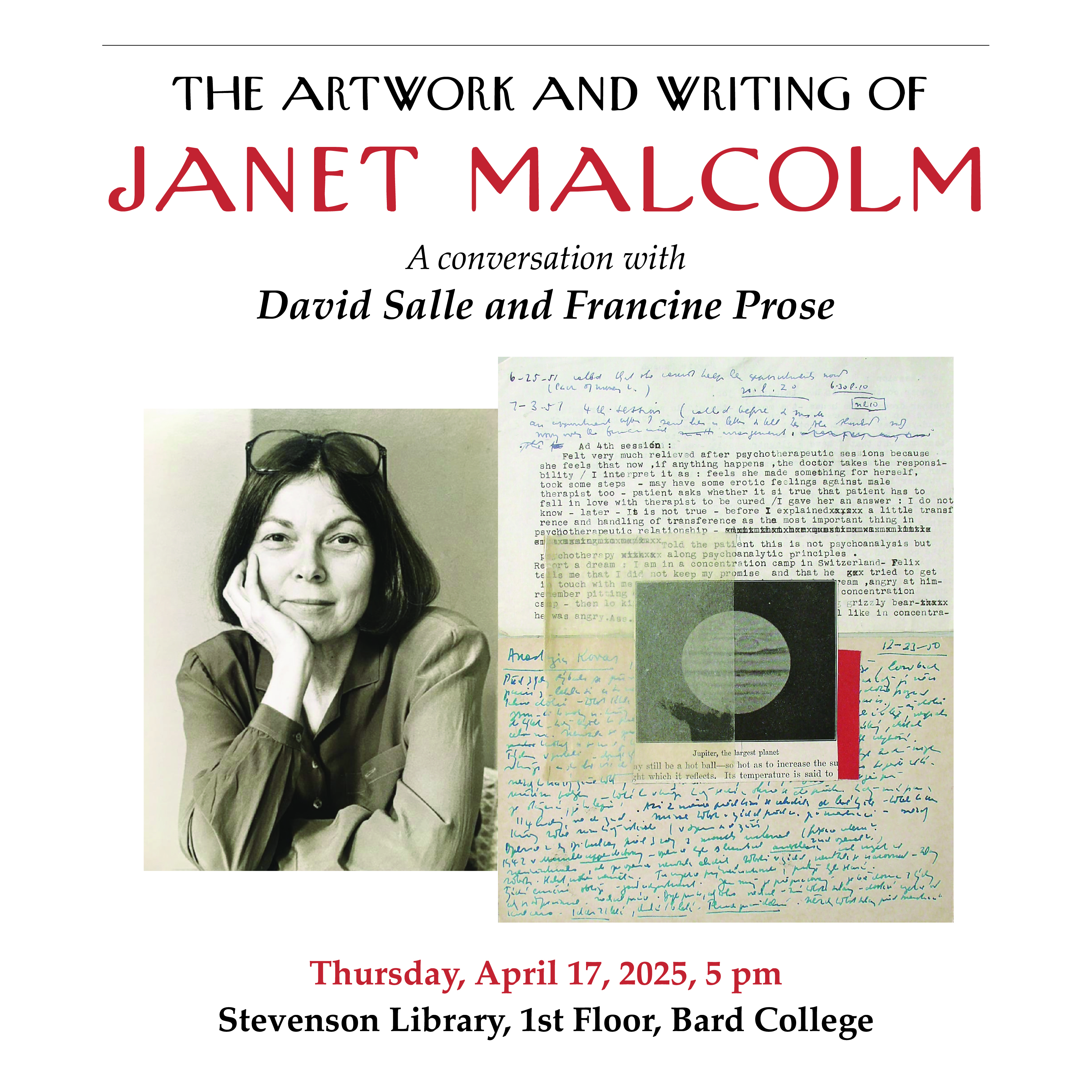 The artwork and writing of Janet Malcolm