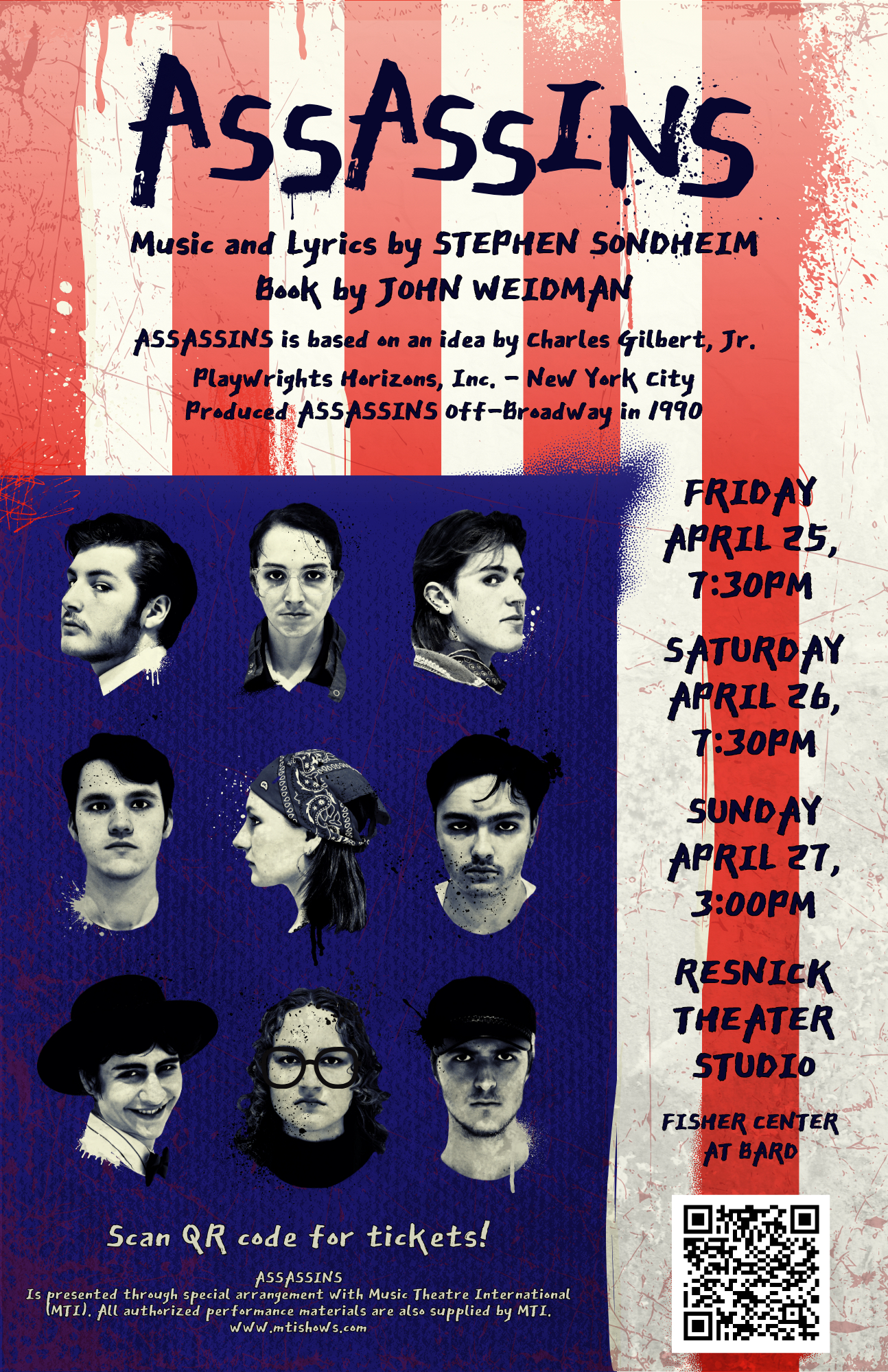 Assassins:&nbsp;Music and Lyrics by Stephen Sondheim