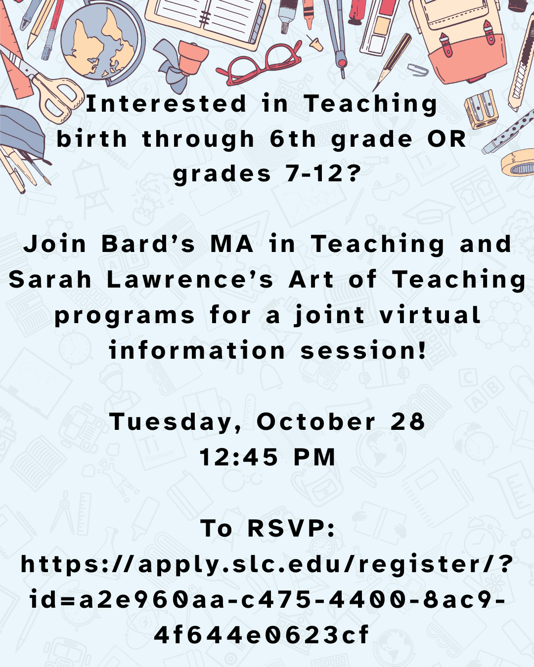 Joint Virtual Teaching Info Session&nbsp;
